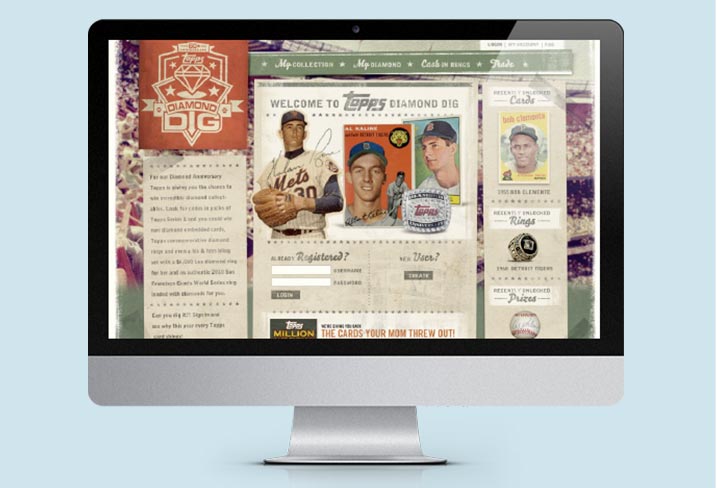 A computer screen with an old baseball card on it.