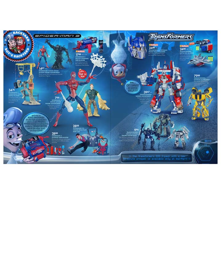 A poster of various robots and other characters.